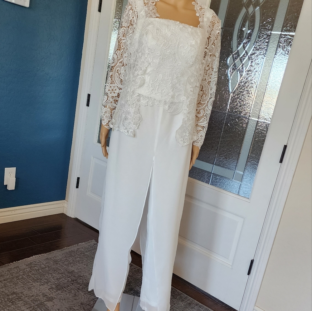 LT LAN TING BRIDE 3 PC PANTSUIT SZ Sm NWT - Picture 12 of 16